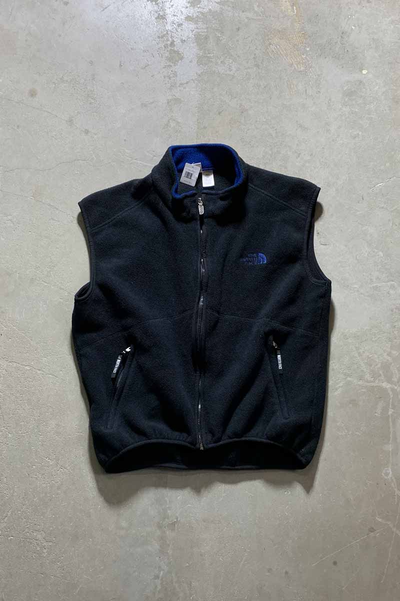90'S MADE IN USA FLEECE VEST / BLACK USA Origin [SIZE: M USED]