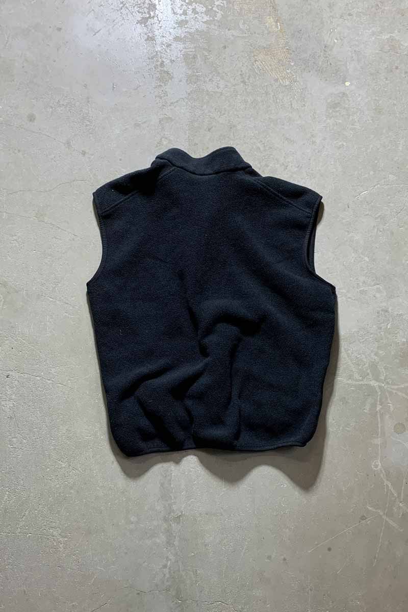 90'S MADE IN USA FLEECE VEST / BLACK USA Origin [SIZE: M USED]