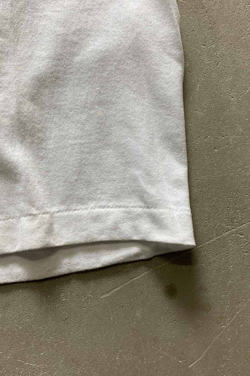 MADE IN USA 80'S S/S PINE TREE PRINT T-SHIRT / WHITE [SIZE: XL USED]
