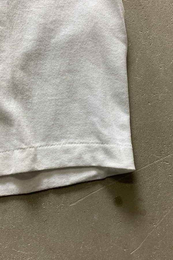 MADE IN USA 80'S S/S PINE TREE PRINT T-SHIRT / WHITE [SIZE: XL USED]