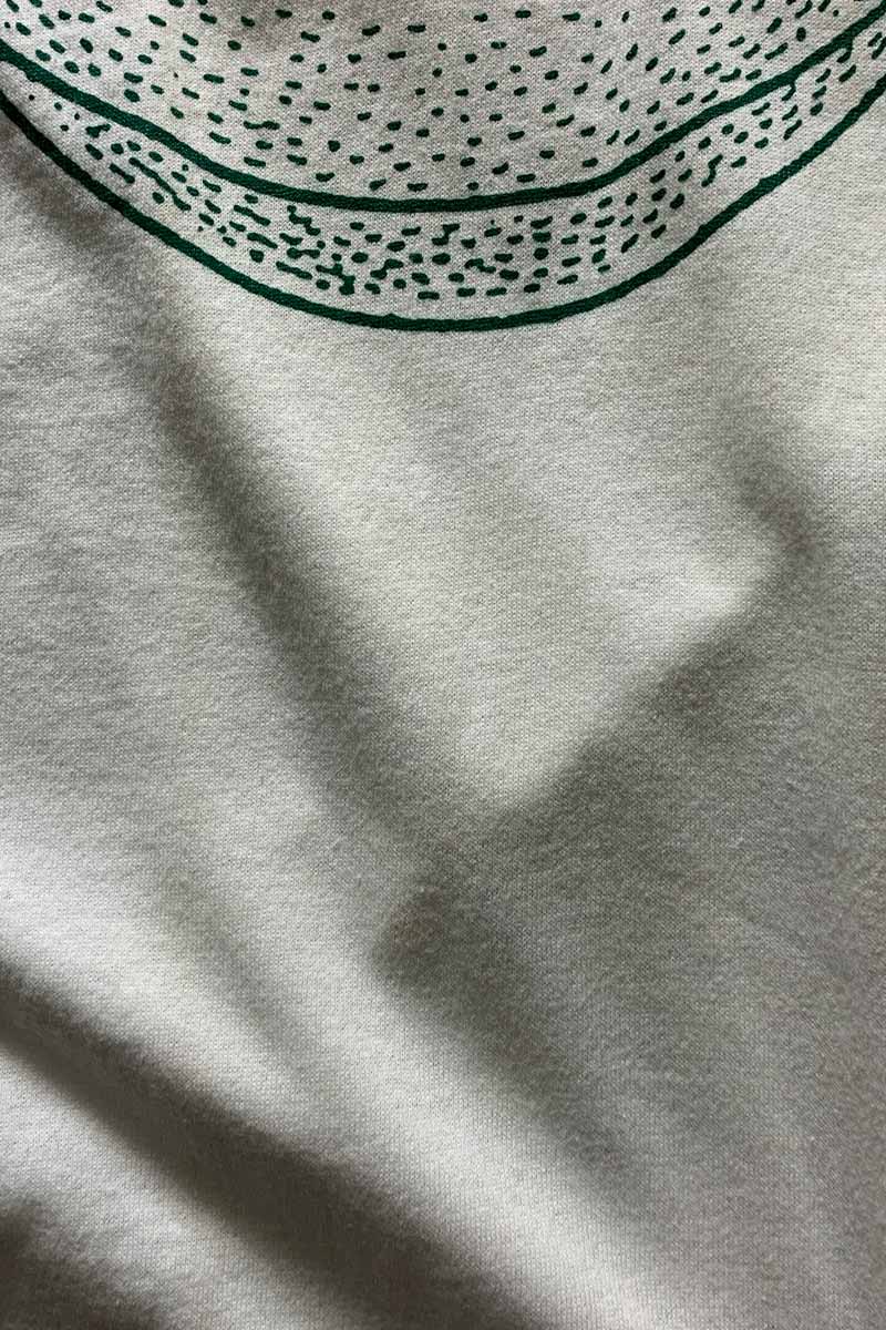 MADE IN USA 80'S S/S PINE TREE PRINT T-SHIRT / WHITE [SIZE: XL USED]