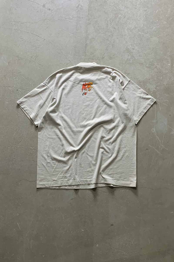 MADE IN USA 96'S S/S DERBY ON THE BRAIN ART T-SHIRT / BEIGE [SIZE: XL USED]