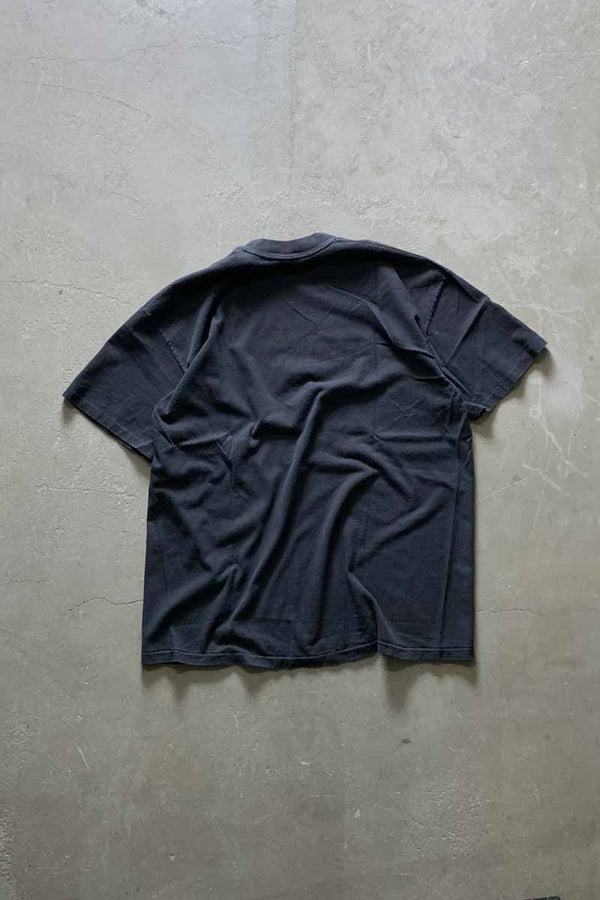 MADE IN USA 80'S S/S SKULL PRINT T-SHIRT / BLACK [SIZE: XL USED]