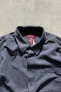 L/S VEGAN SUEDE SHIRT / CHARCOAL [SIZE: XL USED]