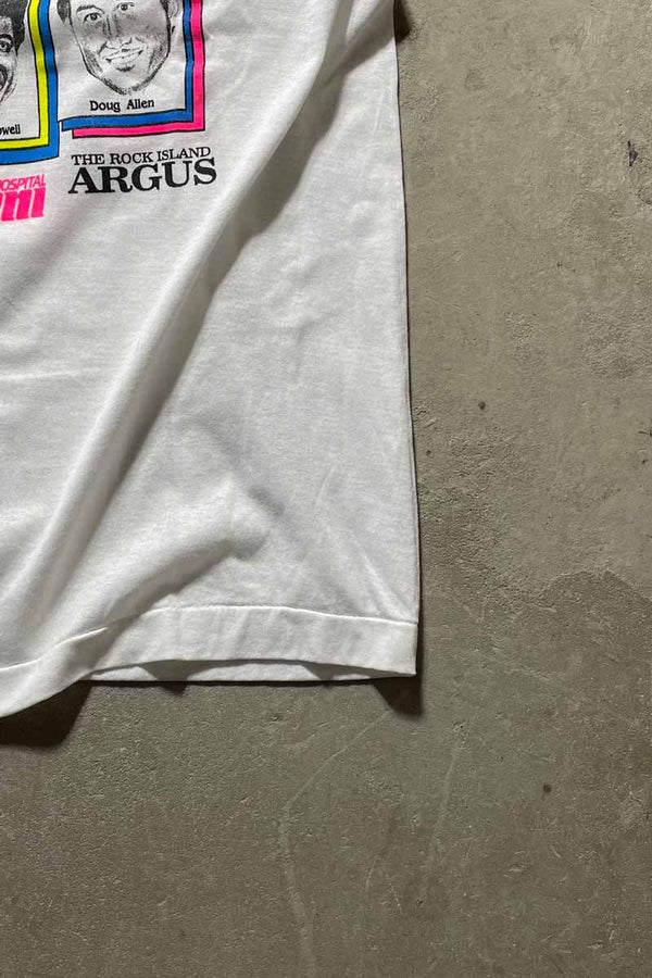 MADE IN USA 90'S S/S SILVIS COUNTRY MUSIC FESTIVAL PRINT T-SHIRT / WHITE [SIZE: XL USED]