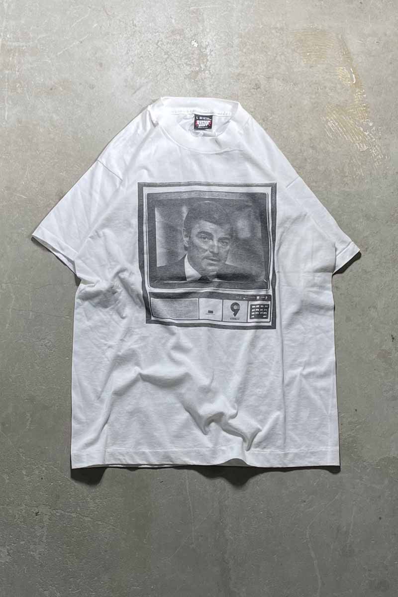 MADE IN USA 90'S S/S ROLLAND SMITH FACE PRINT MOVIE T-SHIRT / WHITE [SIZE: L USED]