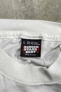 MADE IN USA 90'S S/S ROLLAND SMITH FACE PRINT MOVIE T-SHIRT / WHITE [SIZE: L USED]