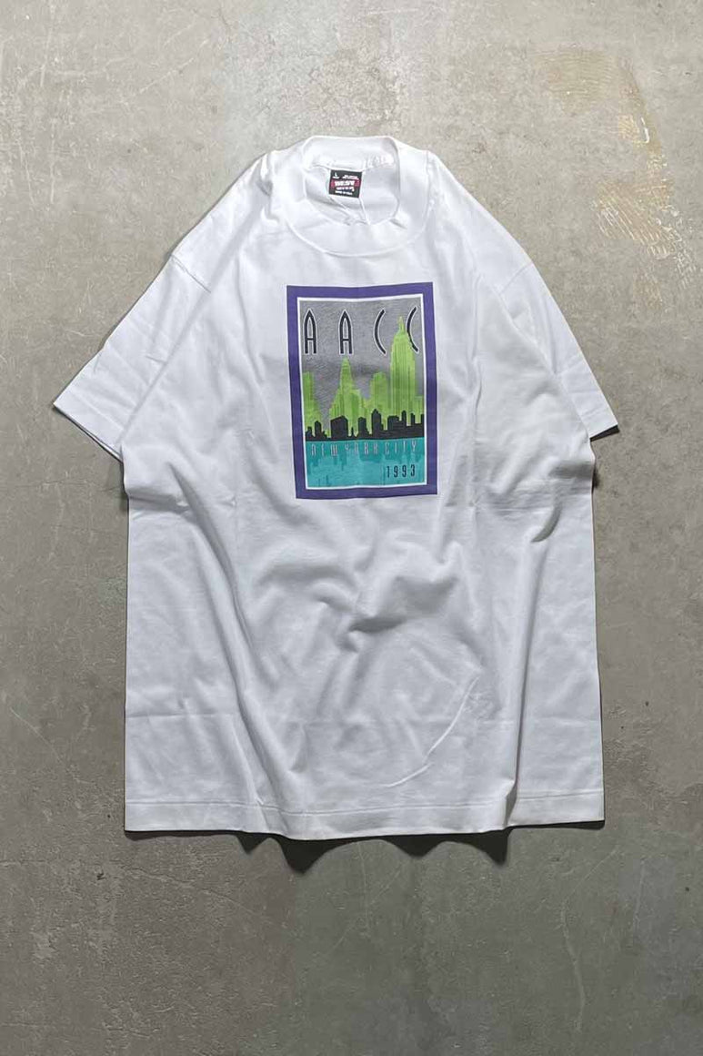 93'S S/S AACC OLYMPUS T-SHIRT/ WHITE [SIZE: L USED]