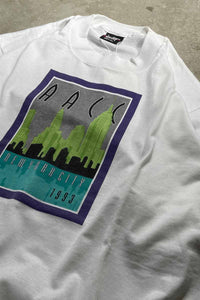 93'S S/S AACC OLYMPUS T-SHIRT/ WHITE [SIZE: L USED]