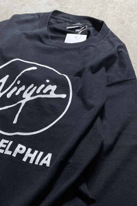 90'S L/S PHILADELPHIA STAFF PRNT T-SHIRT / BLACK [SIZE: L USED]