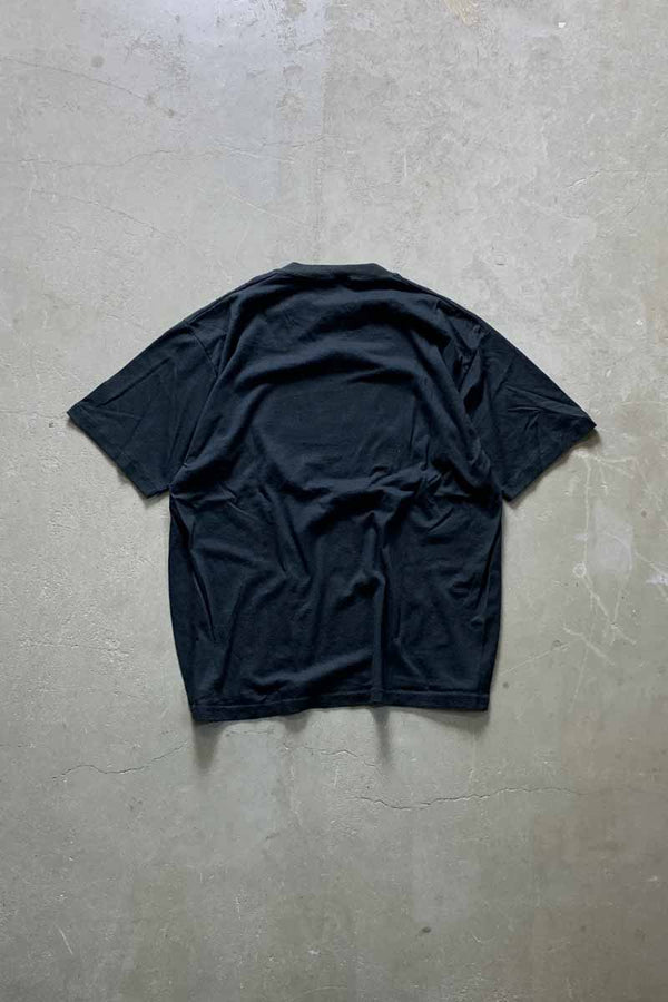 MADE IN USA 80'S S/S THE PLANET CAPE COD PRINT T-SHIRT / BLACK [SIZE: XL USED]