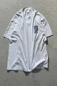 S/S MALCOLMX PRINT T-SHIRT/ GRAY [SIZE: L USED]