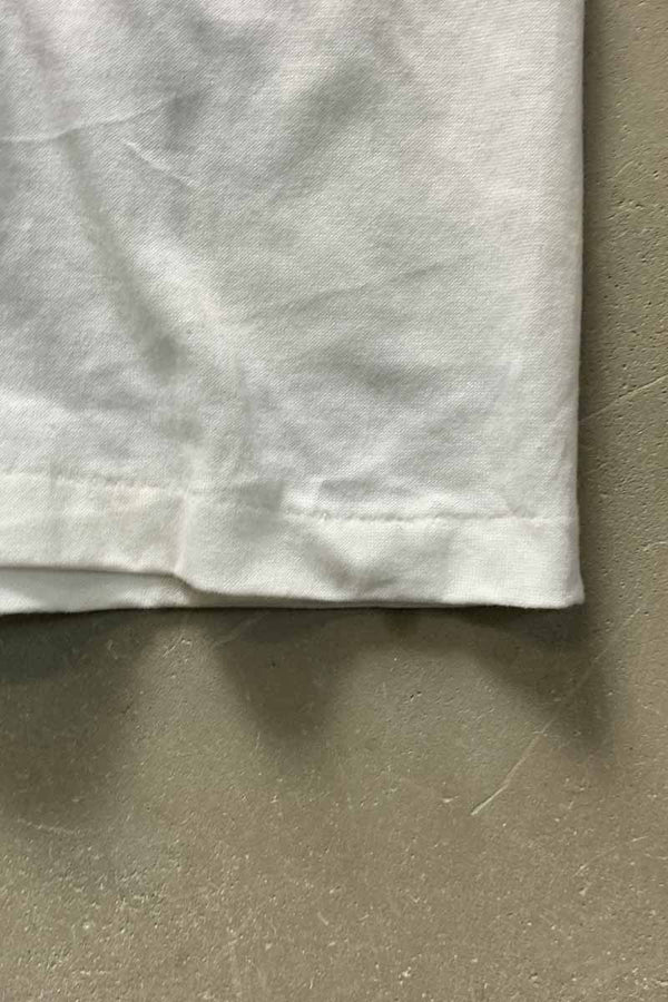 MADE IN USA 80'S S/S ISLAND PRINT T-SHIRT / WHITE [SIZE: XL USED]