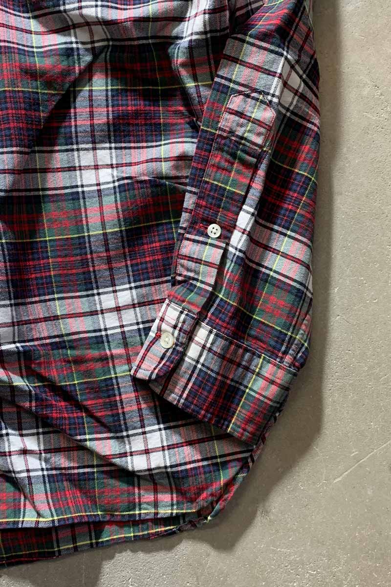 90's L/S B.D. Cotton Check Shirt / Multi [Size: L Used]