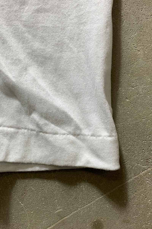 MADE IN USA 90'S S/S BO'S HIP PRINT MESSAGE T-SHIRT / WHITE [SIZE: L USED]