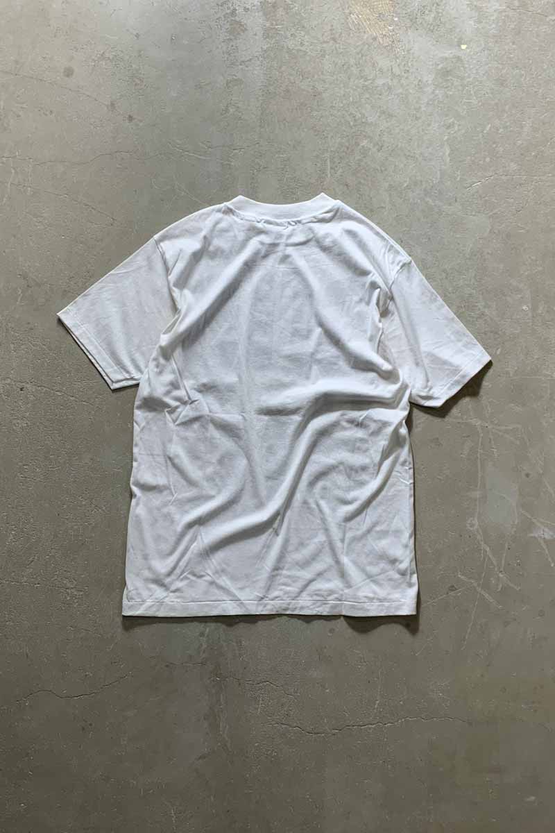 MADE IN USA 90'S S/S BO'S HIP PRINT MESSAGE T-SHIRT / WHITE [SIZE: L USED]