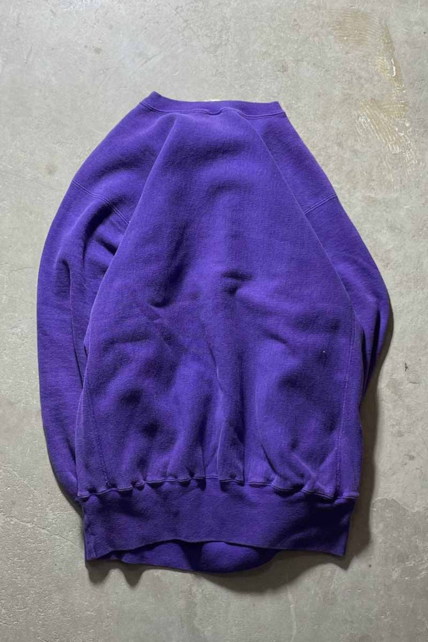 MADE IN USA 90'S REVERSE WEAVE ONE POINT SWEATSHIRT / PURPLE [SIZE:2XL USED]
