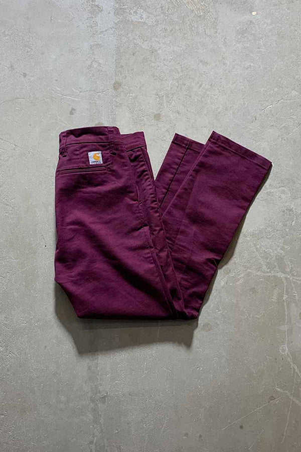 COTTON WORK PANTS / PURPLE [SIZE: W30 L32 USED]