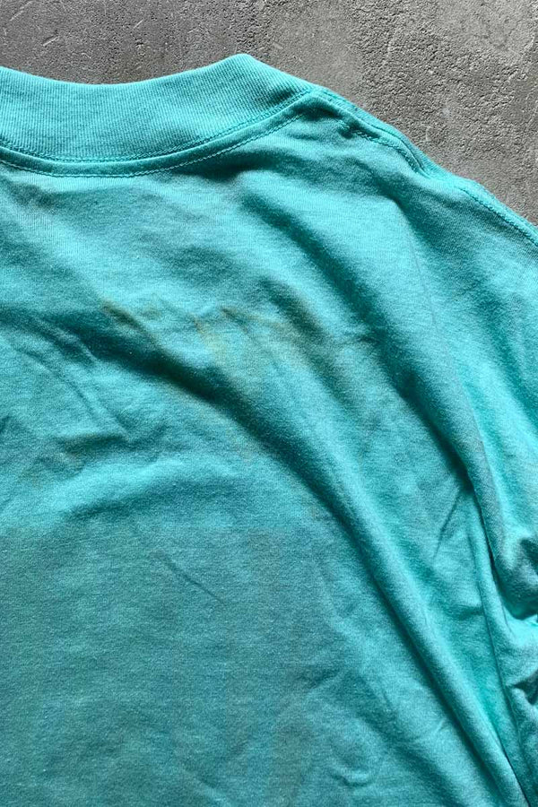 MADE IN USA 90'S S/S JUMP PRINT T-SHIRT / GREEN [SIZE: XL USED]