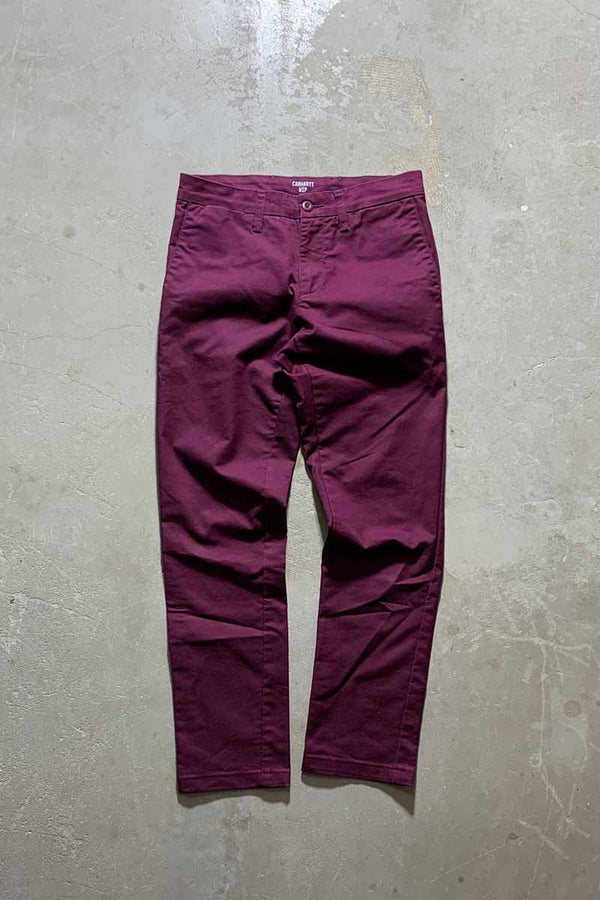 COTTON WORK PANTS / PURPLE [SIZE: W30 L32 USED]