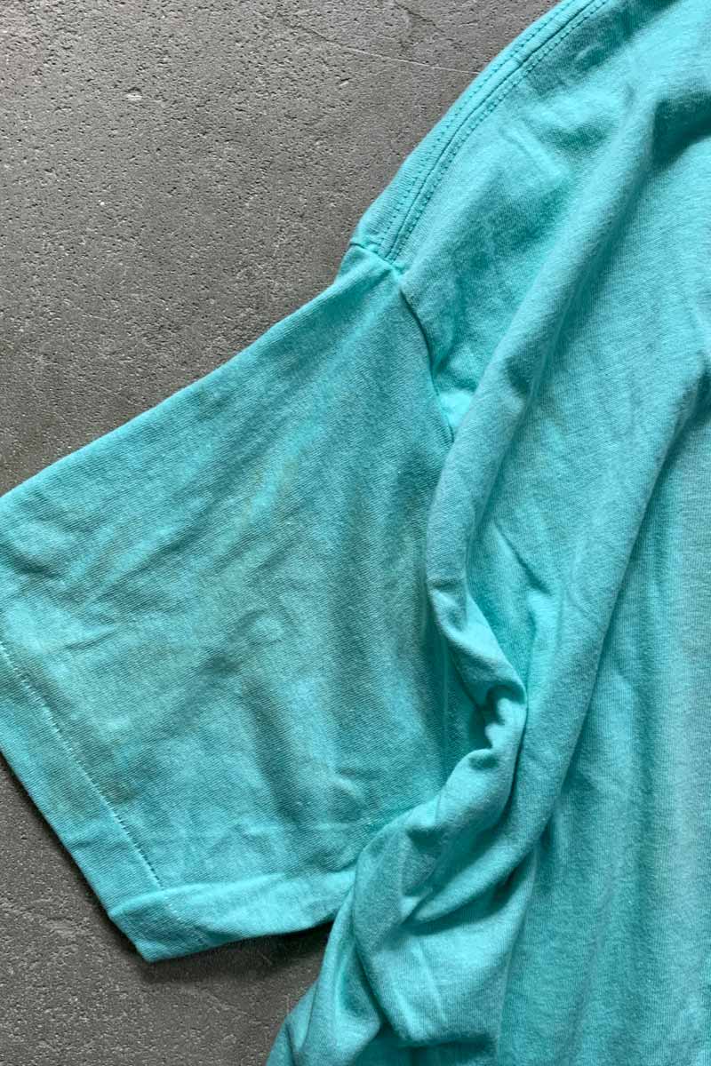 MADE IN USA 90'S S/S JUMP PRINT T-SHIRT / GREEN [SIZE: XL USED]