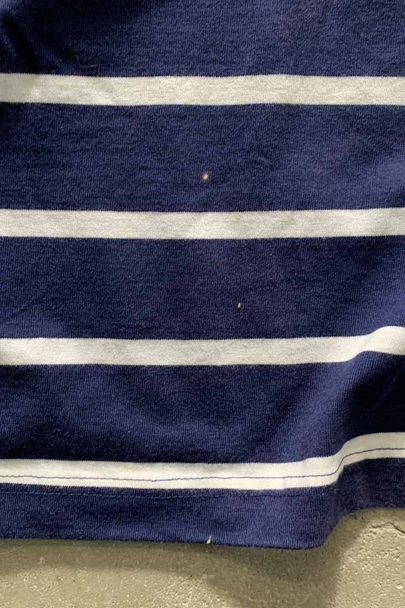 S/S BORDER TIGGER & EEYORE EMBROIDERY CHARACTER T-SHIRT / NAVY [SIZE: XL USED]