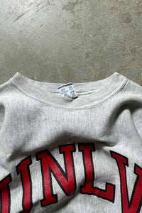 MADE IN USA 90'S REVERSE WEAVE UNLV PRINT SWEATSHIRT/ GRAY [SIZE:M USED]