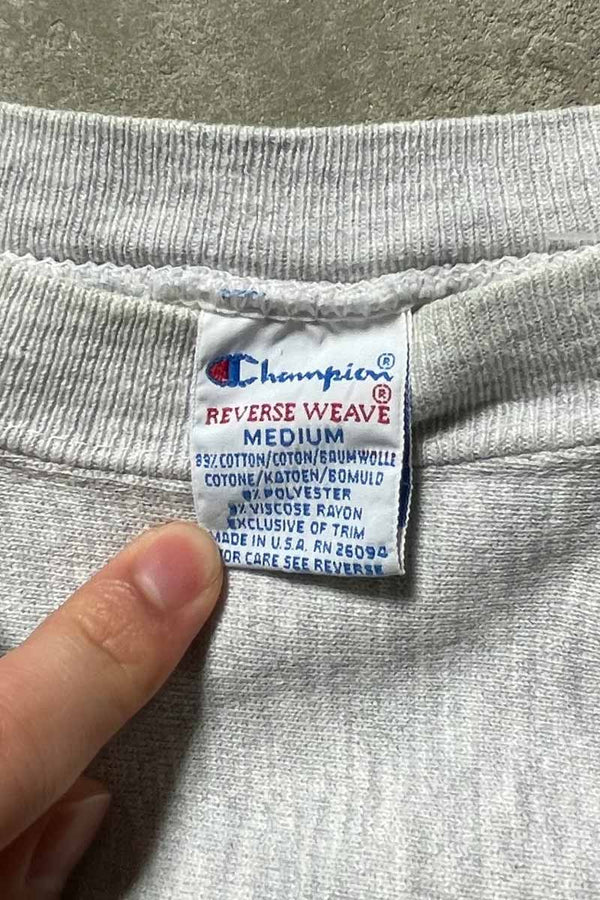 MADE IN USA 90'S REVERSE WEAVE UNLV PRINT SWEATSHIRT/ GRAY [SIZE:M USED]
