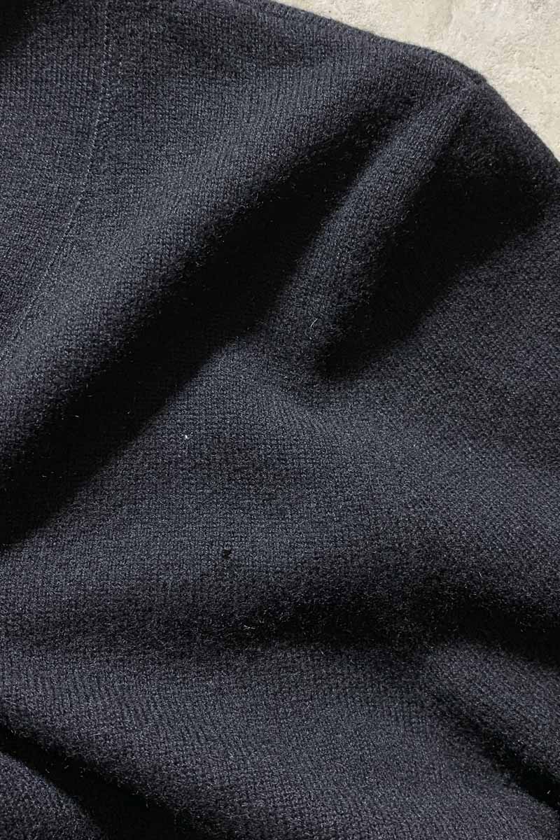 CASHMERE KNIT CARDIGAN / BLACK [SIZE: S USED]