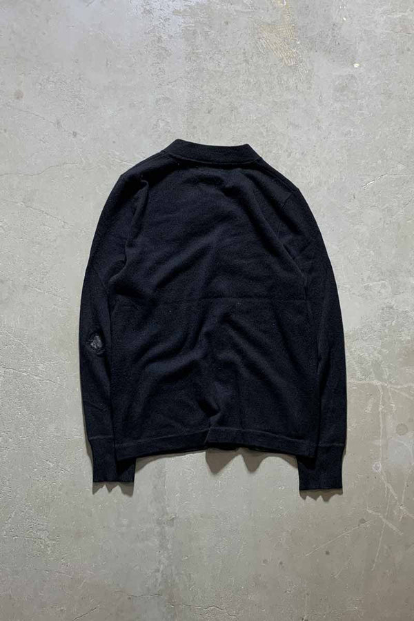 CASHMERE KNIT CARDIGAN / BLACK [SIZE: S USED]