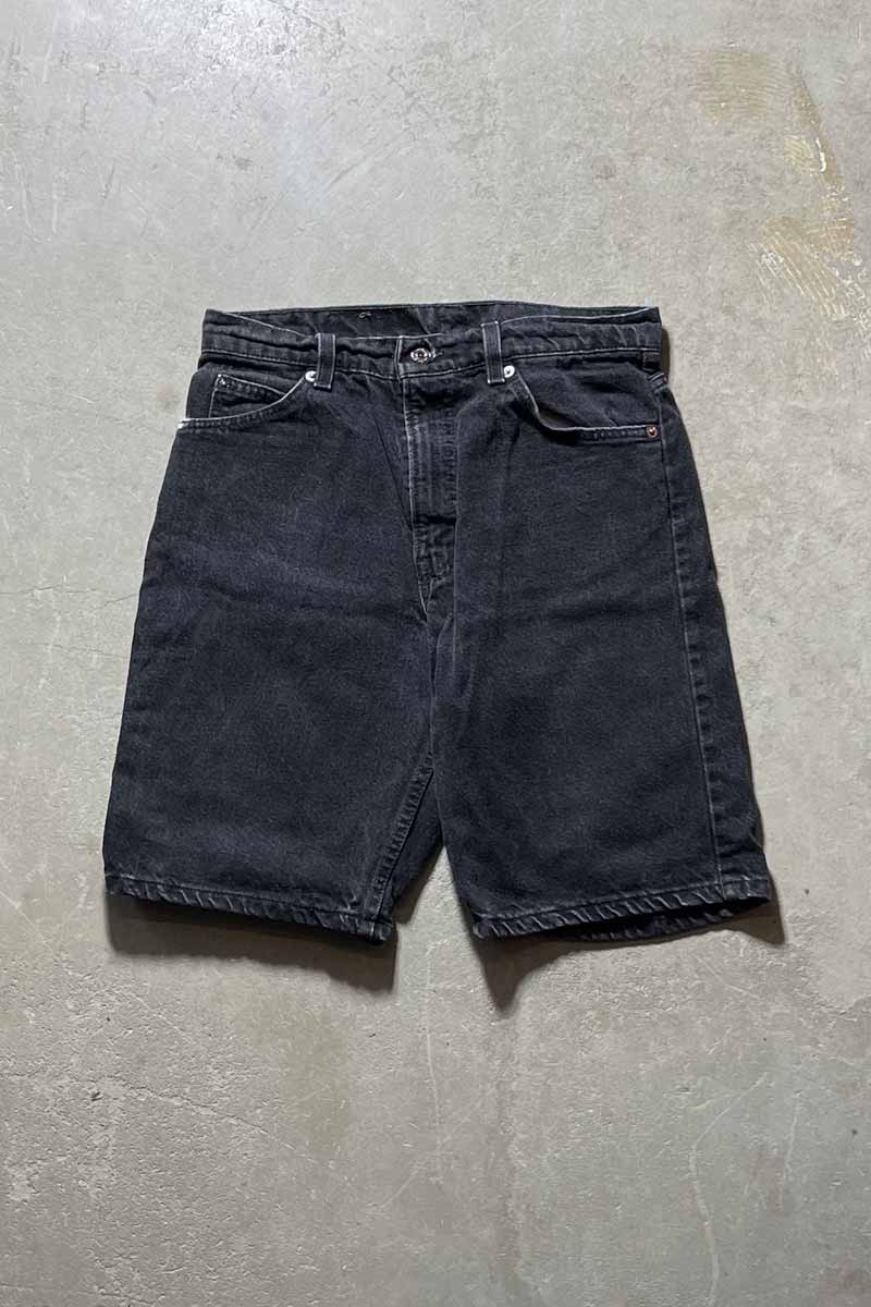 MADE IN USA 94'S 550 DENIM SHORTS / BLACK [SIZE: W30 USED]