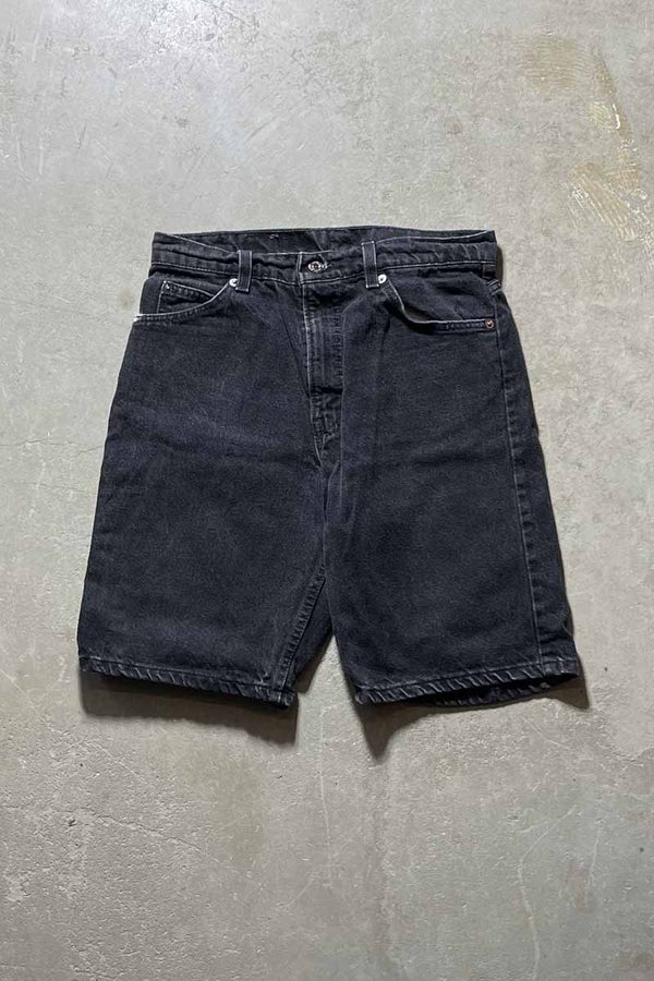 MADE IN USA 94'S 550 DENIM SHORTS / BLACK [SIZE: W30 USED]