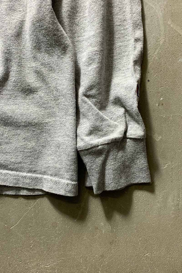 L/S YALL COLLEGE PRINT T-SHIRT / GRAY [SIZE: XL USED]