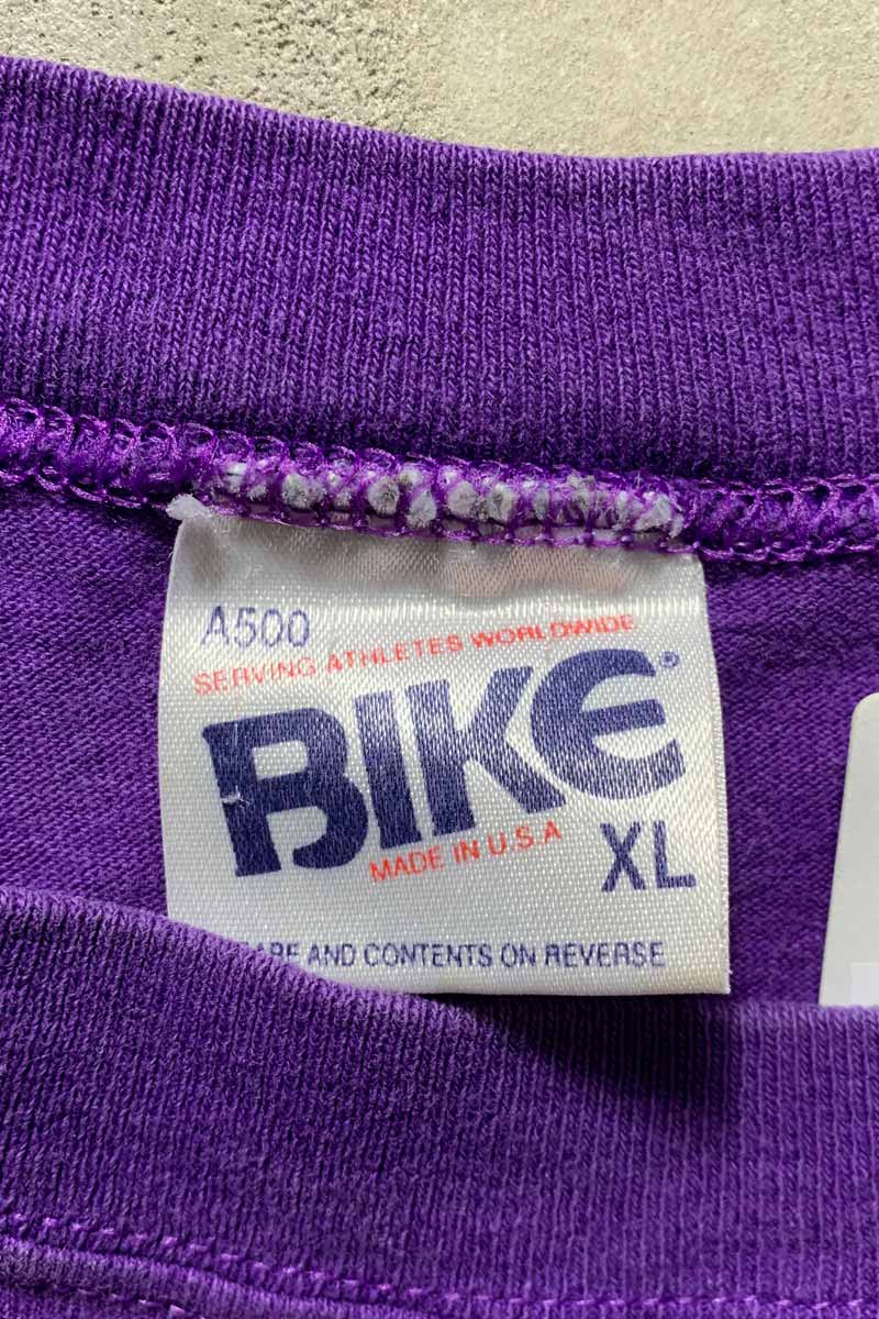 MADE IN USA 93'S S/S NFL MINNESOTA VIKINGS PRINT SPORTS T-SHIRT / PURPLE [SIZE: XL USED]