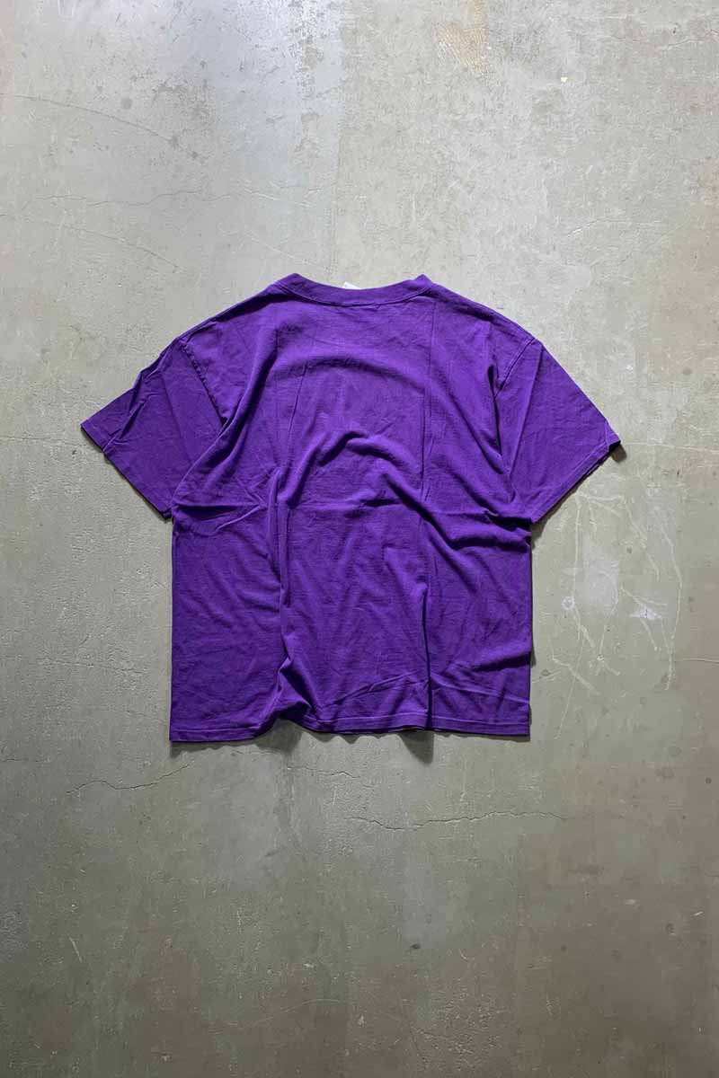 MADE IN USA 93'S S/S NFL MINNESOTA VIKINGS PRINT SPORTS T-SHIRT / PURPLE [SIZE: XL USED]