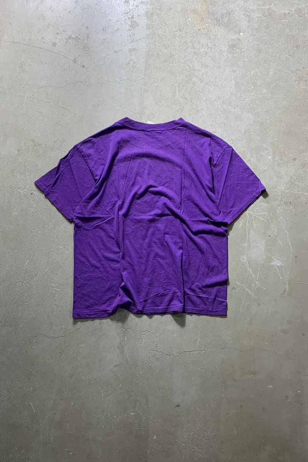 MADE IN USA 93'S S/S NFL MINNESOTA VIKINGS PRINT SPORTS T-SHIRT / PURPLE [SIZE: XL USED]