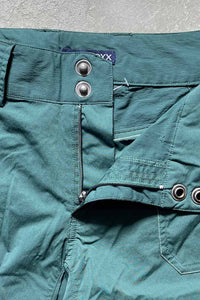 90'S NAYLON UTILITY SHORT PANTS / GREEN [SIZE: L USED]