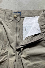 画像をギャラリービューアに読み込む, MADE IN USA 80&#39;S TUCK CHINO SHORTS / BEIGE	[SIZE: W30 USED]
