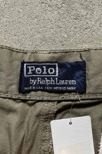 MADE IN USA 80'S TUCK CHINO SHORTS / BEIGE	[SIZE: W30 USED]