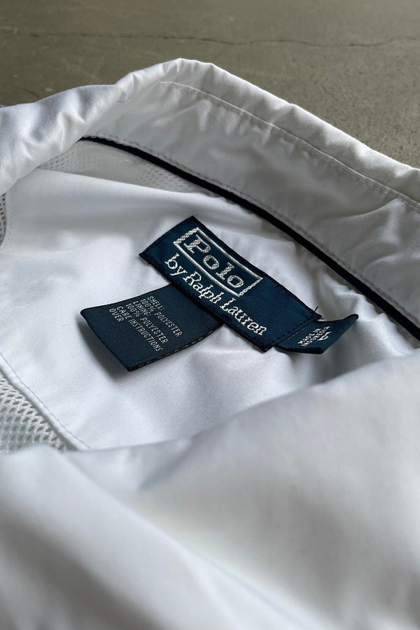 90'S ARM LINE DOUBLE ZIP JACKET / WHITE [SIZE: L USED]