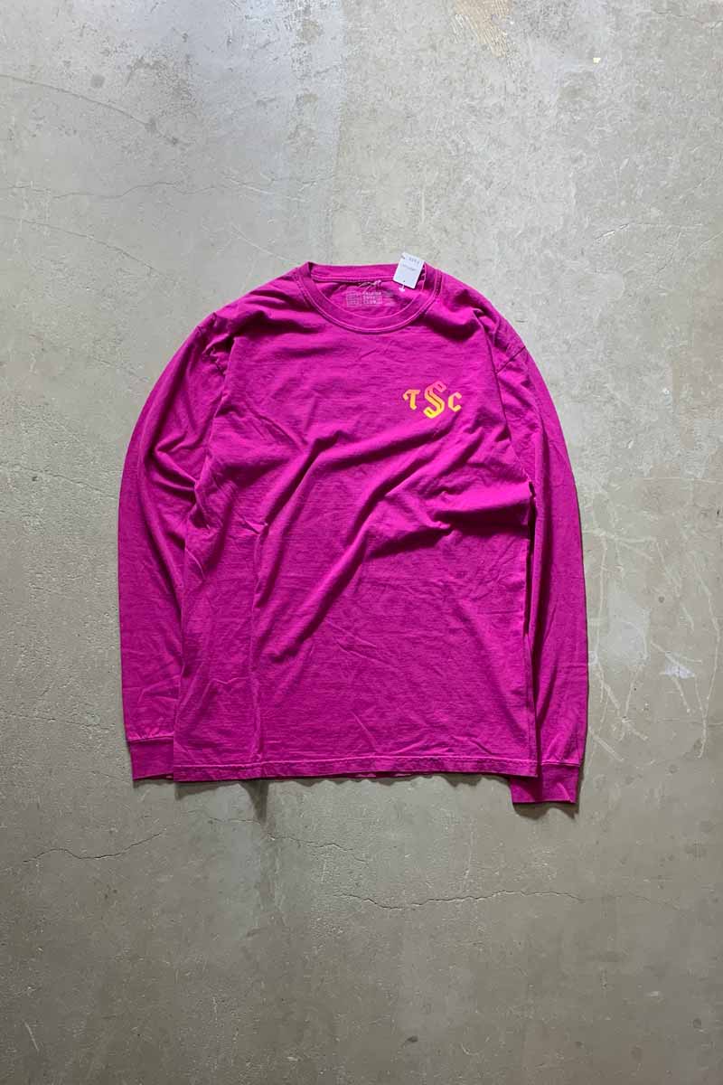 L/S TSC PRINT T-SHIRT / PURPLE [SIZE: M USED]