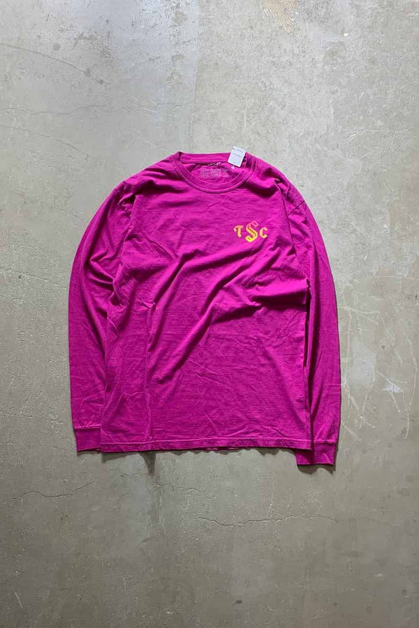 L/S TSC PRINT T-SHIRT / PURPLE [SIZE: M USED]