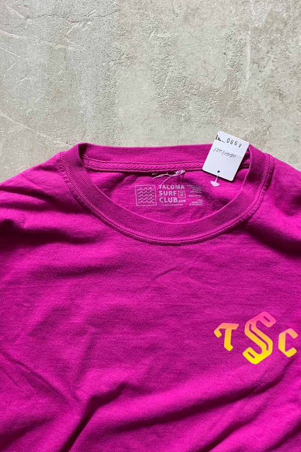 L/S TSC PRINT T-SHIRT / PURPLE [SIZE: M USED]