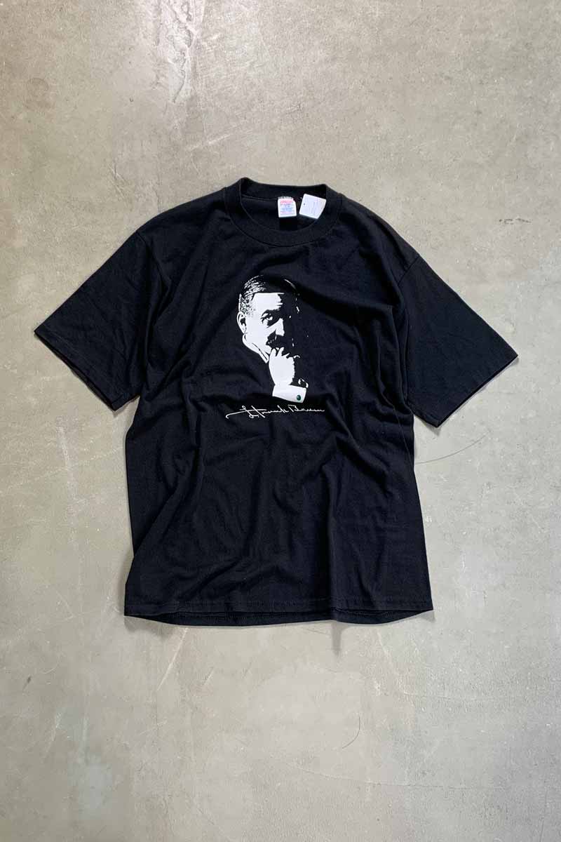 MADE IN USA 84'S S/S FACE PRINT T-SHIRT / BLACK [SIZE: XL DEADSTOCK/NOS]