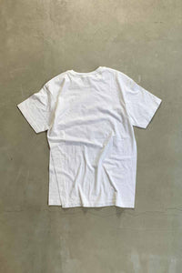 MADE IN USA EARLY 00'S S/S COLLEGE FACE PRINT GREAT MAN T-SHIRT / WHITE [SIZE: L USED]