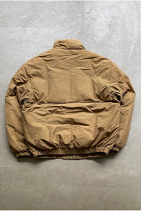 80'S SKI DOWN JACKET  / BEIGE [SIZE: S USED]