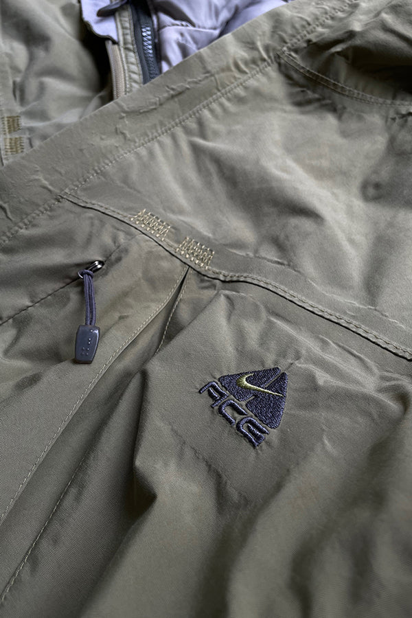 Y2K EARLY 00'S MOUNTAIN NYLON JACKET W/ LINER / KHAKI [SIZE: XL USED]