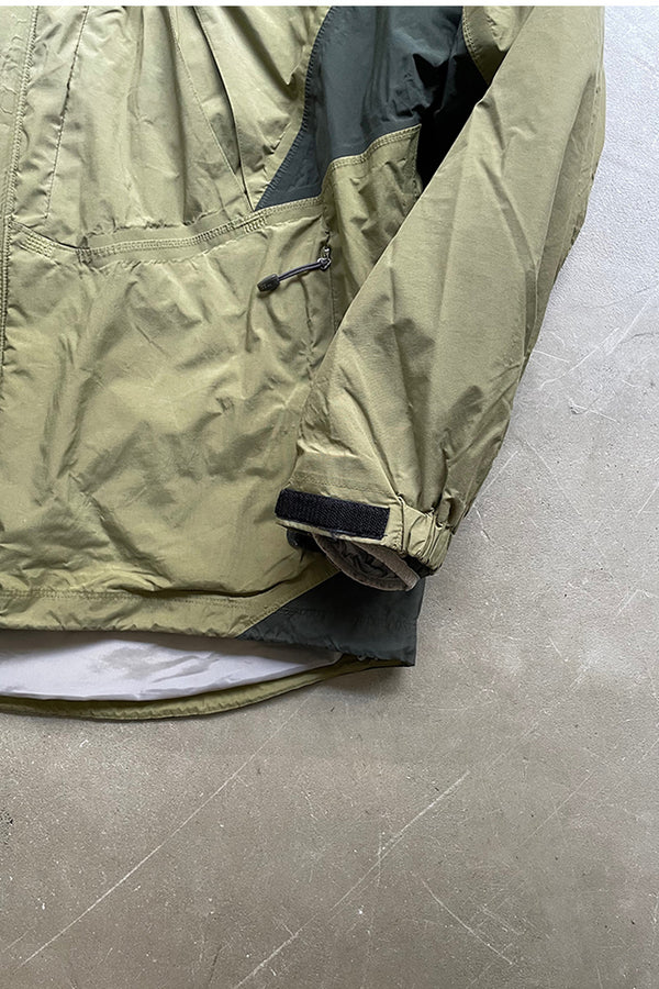 Y2K EARLY 00'S MOUNTAIN NYLON JACKET W/ LINER / KHAKI [SIZE: XL USED]