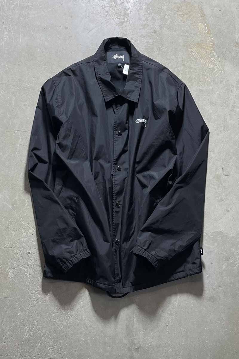 NYLON COACH JACKET / BLACK [SIZE: XL USED]