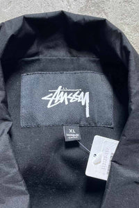 NYLON COACH JACKET / BLACK [SIZE: XL USED]